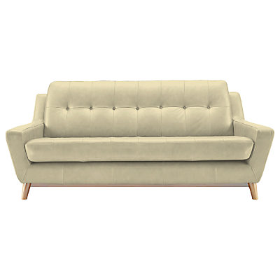 G Plan Vintage The Fifty Three Leather Large 3 Seater Sofa Capri Leather Stone G Plan Vintage The Fifty Three Leather Large 3 Seater Sofa Capri Leather Stone